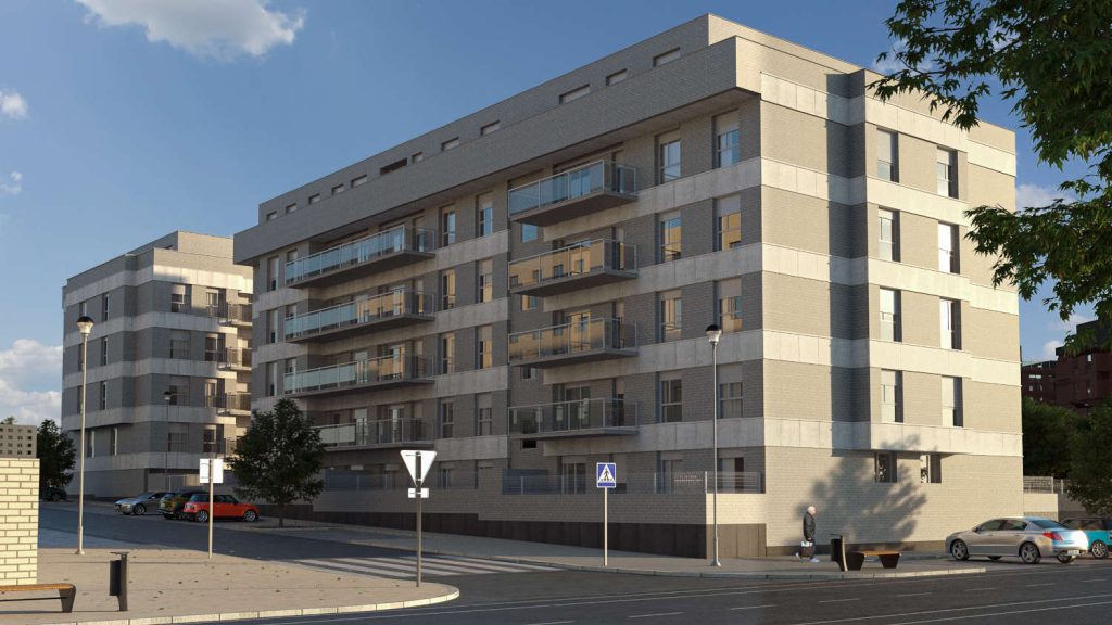 Vista exterior Loyra II, edificio