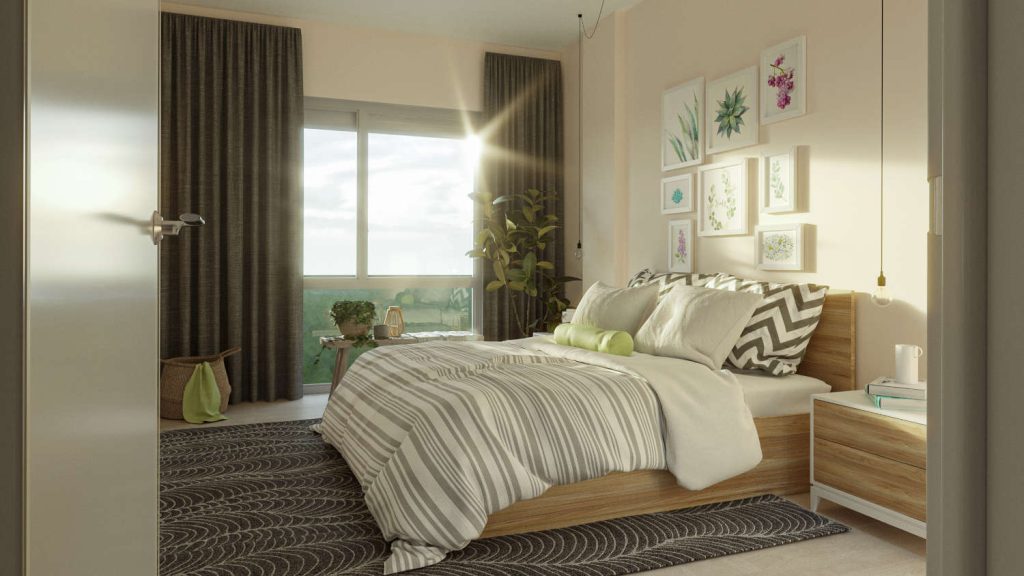 Vista Interior Loyra II, dormitorios